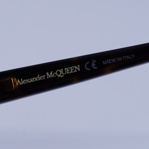 Alexander McQueen AM0286O 002 Eyeglasses Havana 55mm Square Frame - Picture 8 of 10